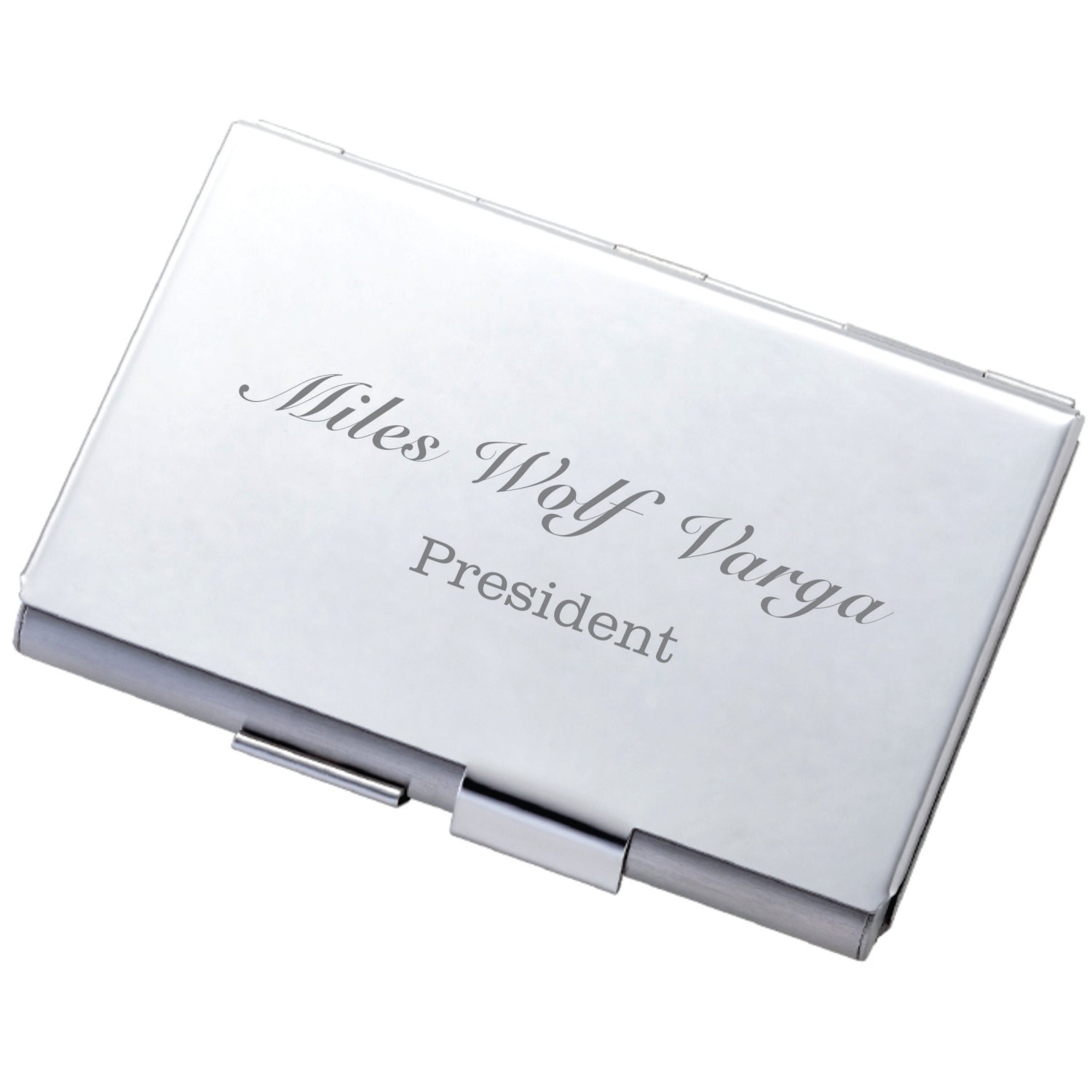 double business card holder