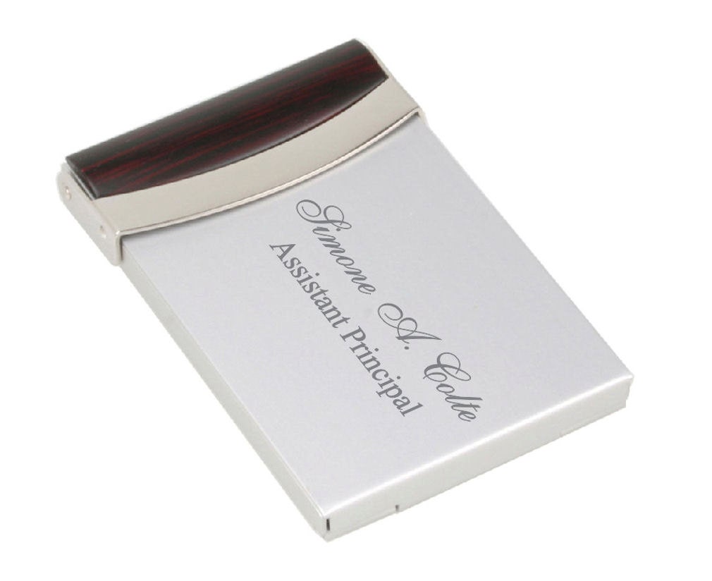 Personalized Business Card Holder Engraved Credit Card