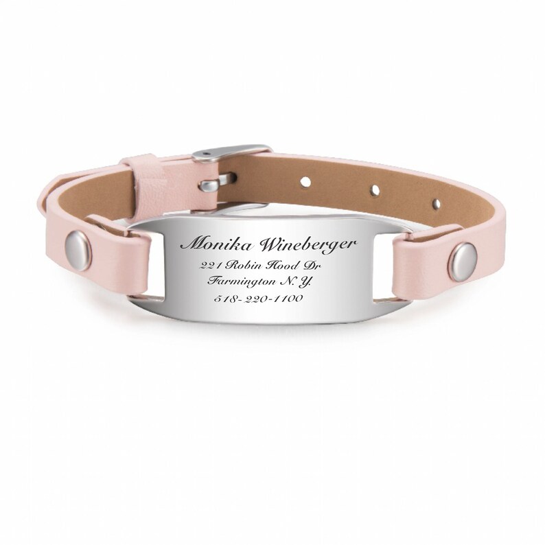 Toddler ID Bracelet Kids Medical Alert Bracelet Personalized Etsy