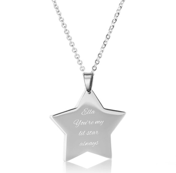Personalized star best sale necklace