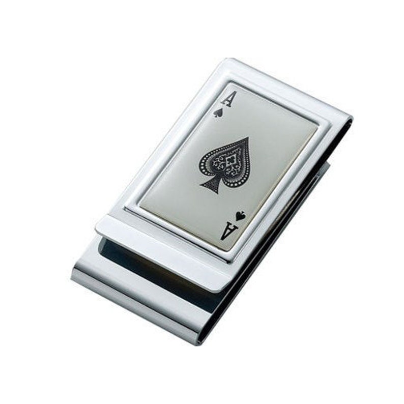 Personalized Ace of Spades Money Clip & Credit Card Holder Etsy