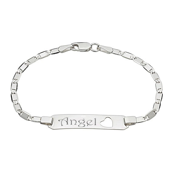 Children's sterling silver id bracelets deals