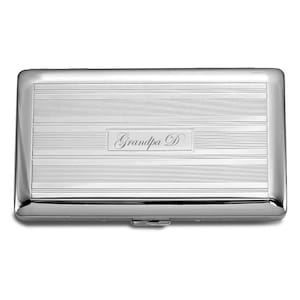 Personalized Cigarette Case, Engraved Cigarette Holder, Custom Monogrammed Cigarette Case, Customized Monogram Pocket Cigarette Holder Gift
