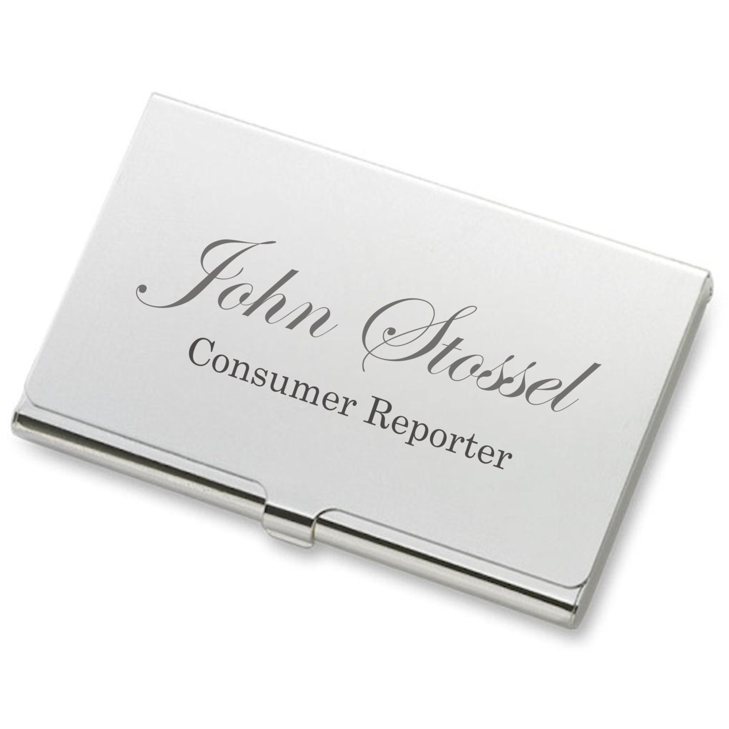 Engraved Pocket Business Card Holder Customized Credit