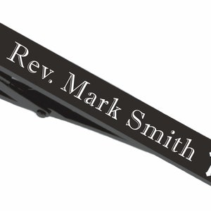 Engraved Cross Tie Clip Personalized Gunmetal Tie Clip Religious Gifts Custom Engraved Tie Clip Tie Bar Lord Faith Jesus, Buy 6 Get 7th Free