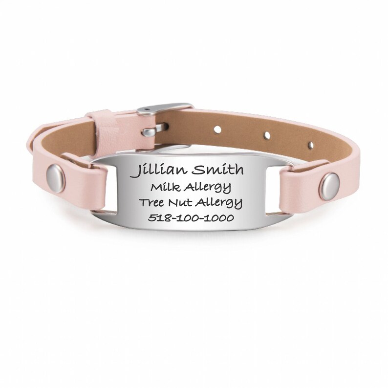 Toddler ID Bracelet Kids Medical Alert Bracelet Personalized Etsy