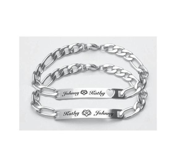 Personalized hotsell silver bracelets