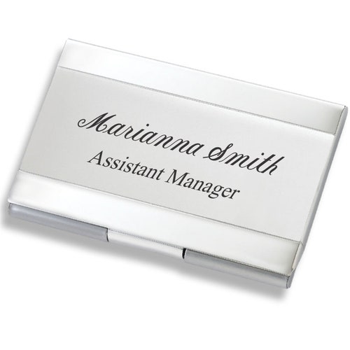 Custom Personalized Engraved Business Card Holder BRAND NEW Etsy