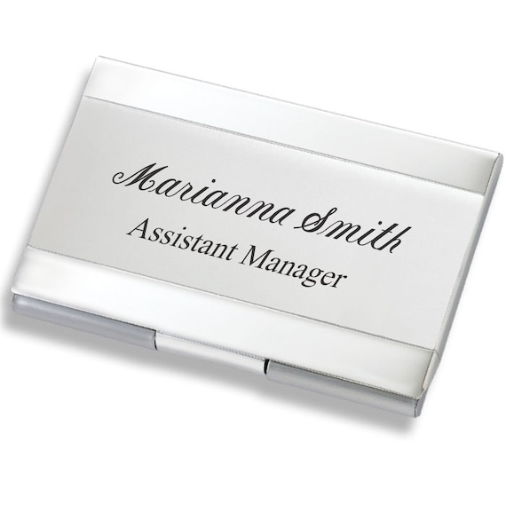 Monogram Business Card Holder