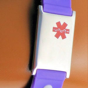 Personalized Medical ID Bracelet, Flower Design, Kids Medical Alert bild 3