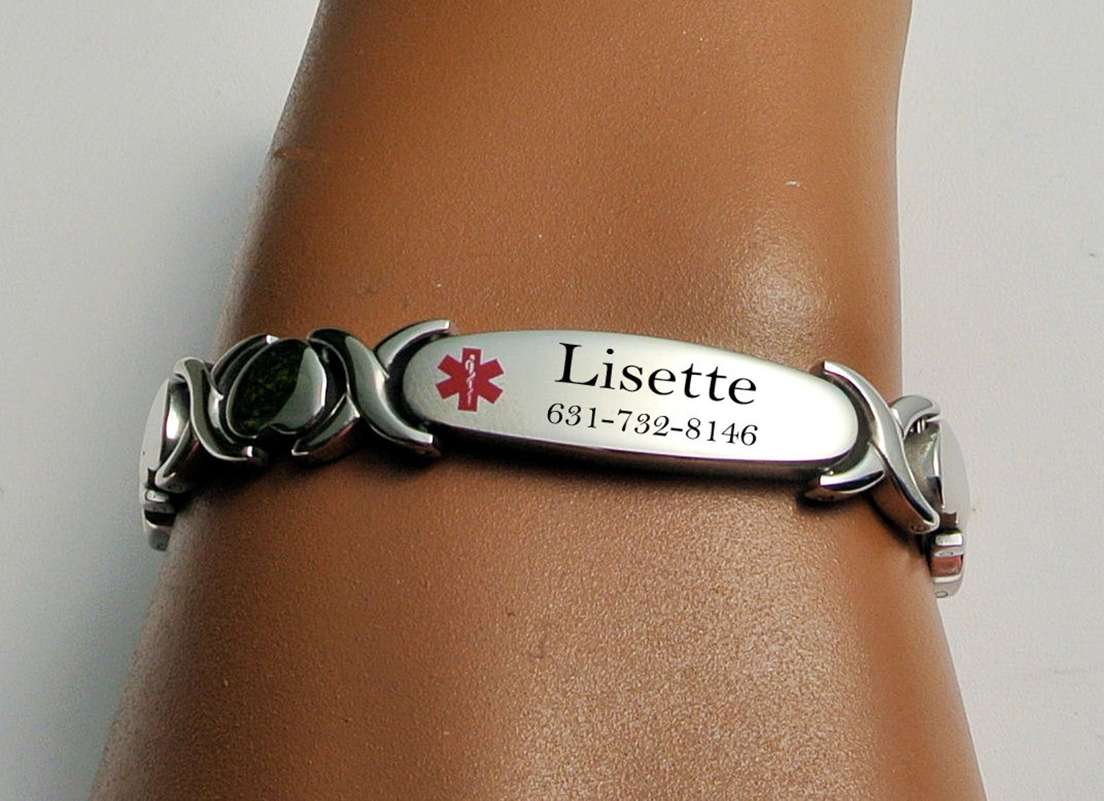 Engraved Medical Alert Ladies ID Bracelet Medical Bracelets Etsy