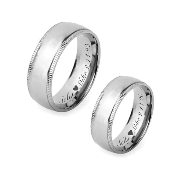 Personalized Ring Engraved Rings 