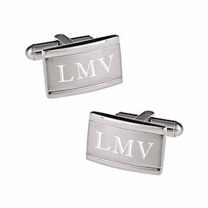 Engraved Cufflinks, Personalized Cufflinks, Monogrammed Cufflinks, Custom Cufflinks, Groomsmen Gifts, Wedding Gift, Buy 6 Get 7th Free