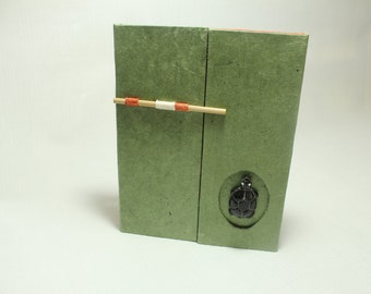 Handmade unlined Journal Eco Friendly Lokta paper hard cover unlined journal