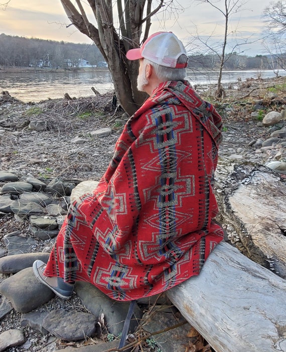 All Season Wool Blend Camp Blanket Beach Blanket Throw Blanket Navajo Southwest Etsy Canada