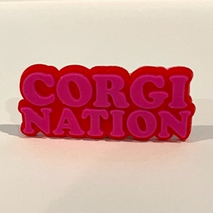 Corgis Schuh Charm | Croc Schmuck | CORGINATION | Niedlich für Corgis Liebhaber| HundeGeschenke| Lustiger Corgis Schmuck|
