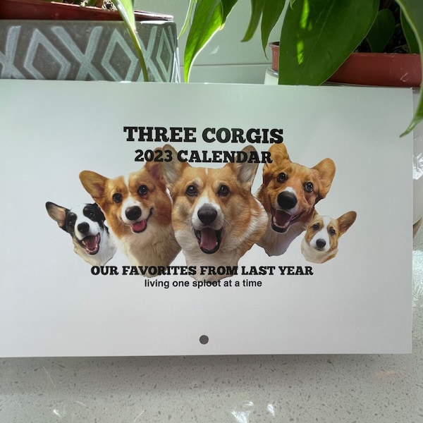 2023 Corgi Calendar 12 Month Wall Calendar for Corgi Lovers