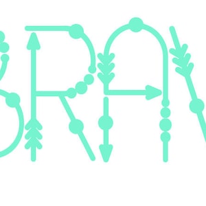 Hand Drawn Brave Arrows SVG File, Drawn clipart, Cutting File, Cut File
