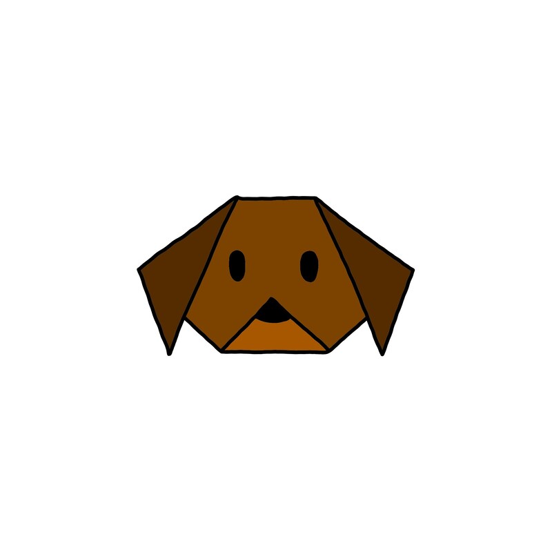 Origami Dog - Etsy