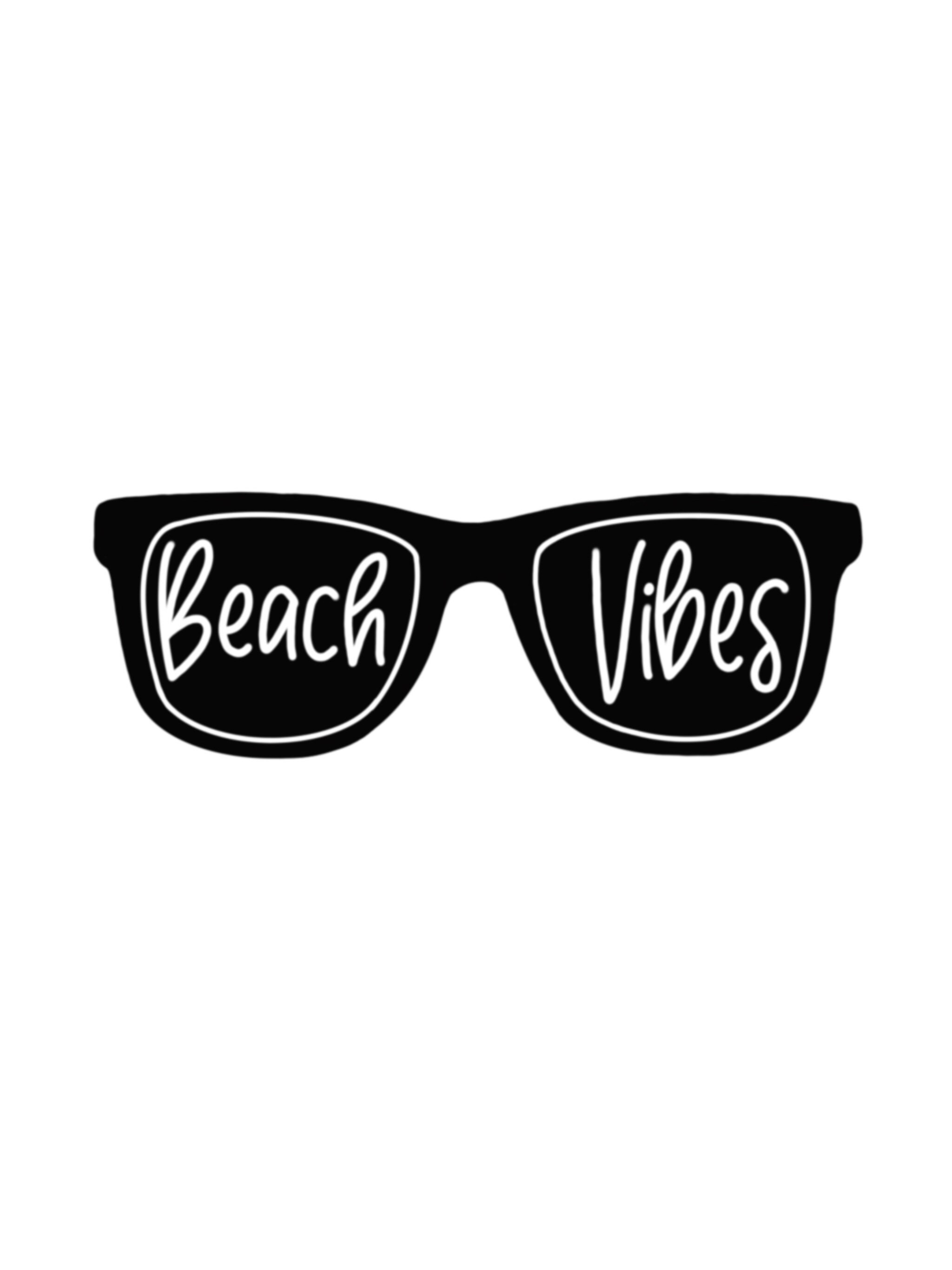 Beach Vibes and Sunglasses Beach Summer Sun Fun SVG Etsy