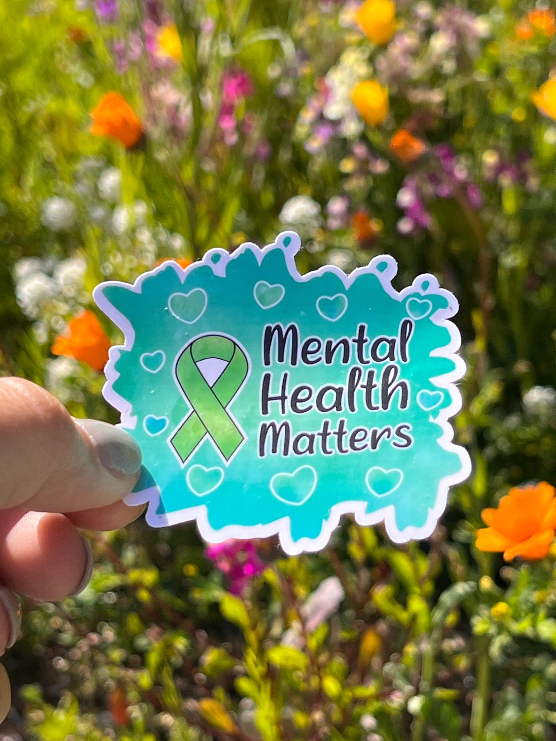 Mental Health Matters Sticker, Laminated Water Resistant Vinyl - Etsy