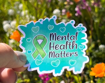 Mental Health Matters Sticker || Die Cut Sticker || Ready-to-ship ...