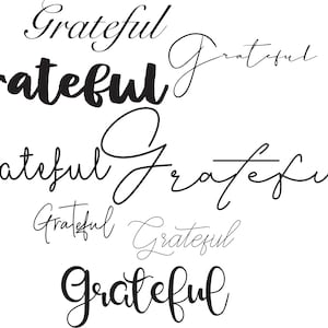 Grateful, Blessed, Faith, Happy, Thankful, Belief, Content SVG, Cutting File, Cricut, Silhouette, Cut File, Commercial Use, Instant Download