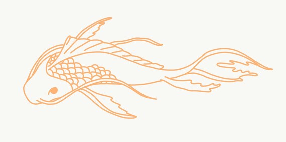 Download Koi Fish Svg Koi Pond Fish Goldfish Hand Drawn Svg File Etsy