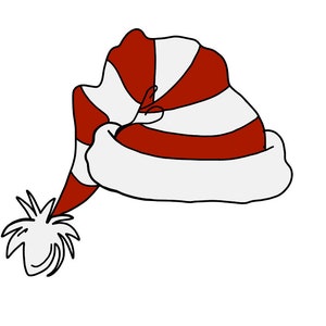 Santa Hat SVG, Candy Cane Santa Hat Svg, Christmas SVG, St. Nicholas svg, Santa Clause Svg, Cutting File, Cut File