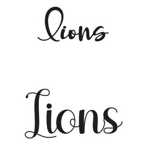 Lions, Sports SVG, Mascot, Sports Mascot, Team Sports, Cutting File, Cricut, Silhouette, Cut File, Commercial Use, Instant Download