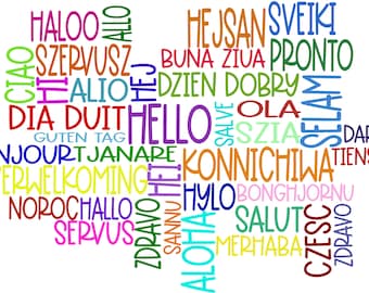 Hello Languages Etsy