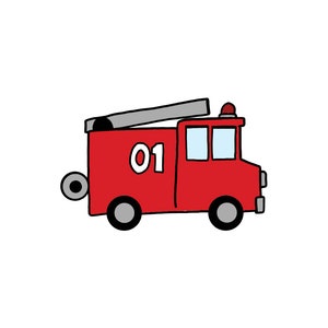 Fire Truck SVG, Fire Fighter SVG, Transport, Transportation Svg, Hand Drawn SVG File, Cutting File, Cut File, Commercial Use