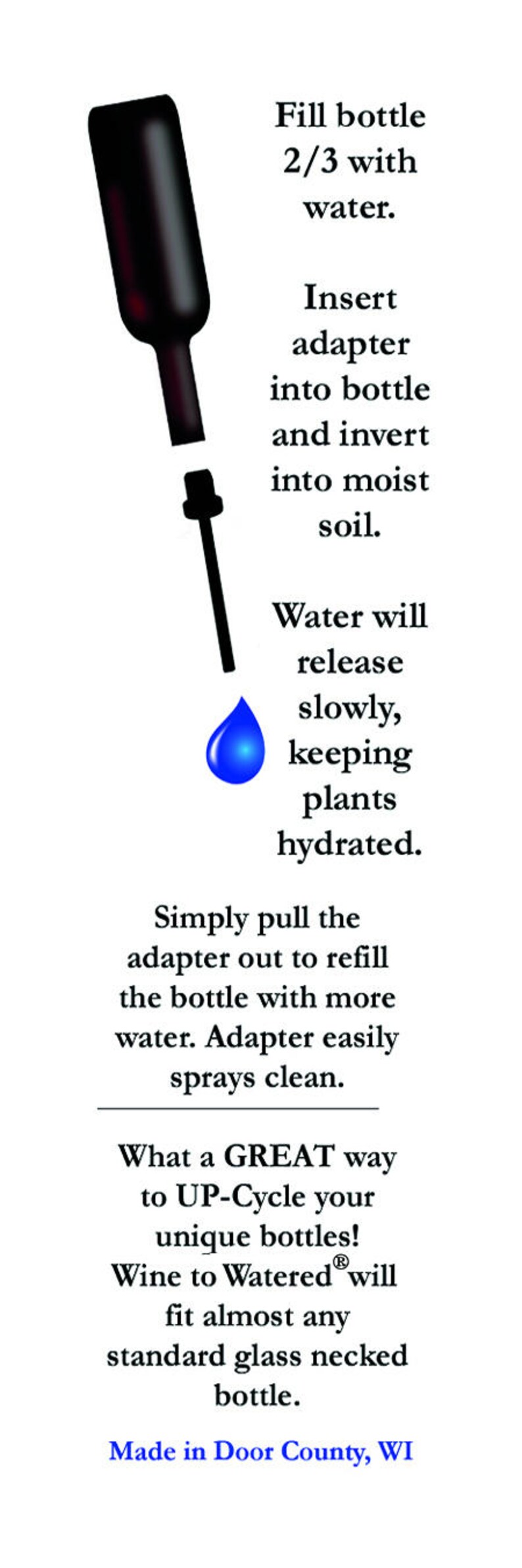 Wine to Watered A Wine Bottle Adapter to Water Your Garden or Houseplants image 6