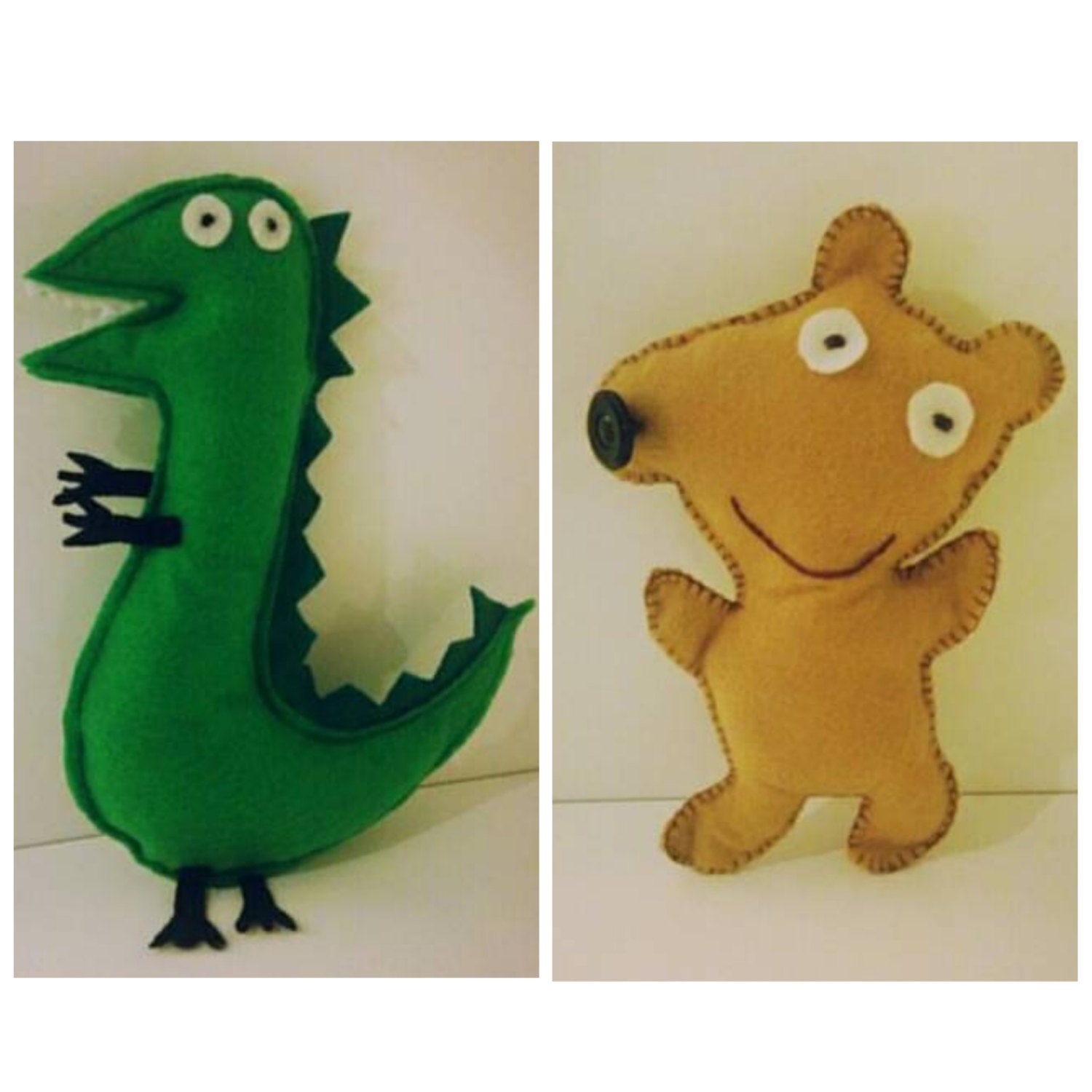 Peppa Pig Dinosaurio temático y set de peluche - Etsy México Peppa Pig Dinosaurio temático y set de peluche - Etsy México