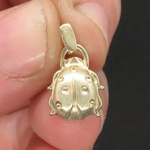 Collar de mariquitas - Colgante de oro de 14 quilates - Colgante de mariquita - Colgante de mariquita - Regalo para niña - Regalo para ella - Colgante de insectos