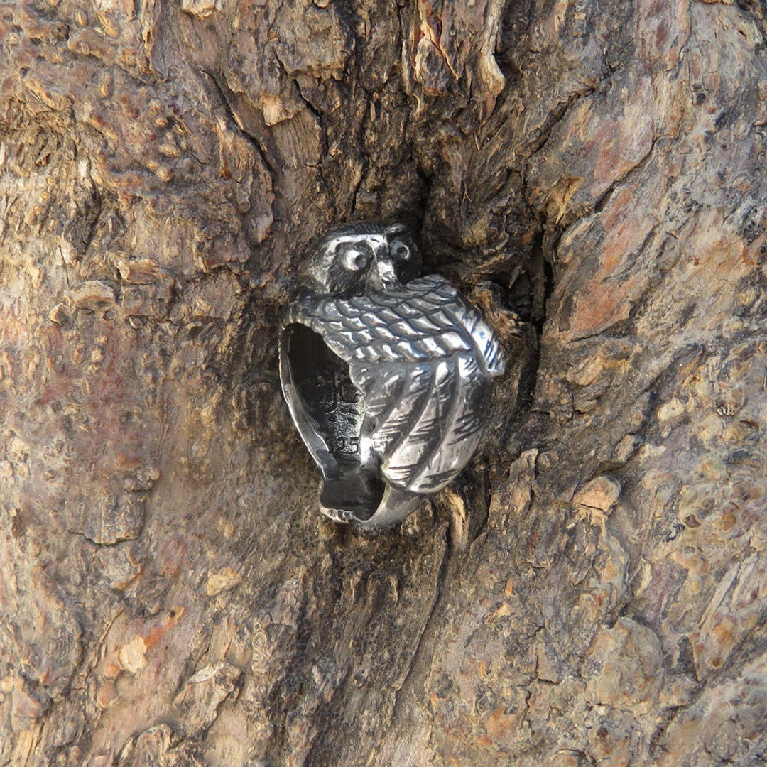 Owl Magic Rings Owl Ring - Sterling Silver Ring - Totem Ring - Pagan Ring - Animal Ring ...