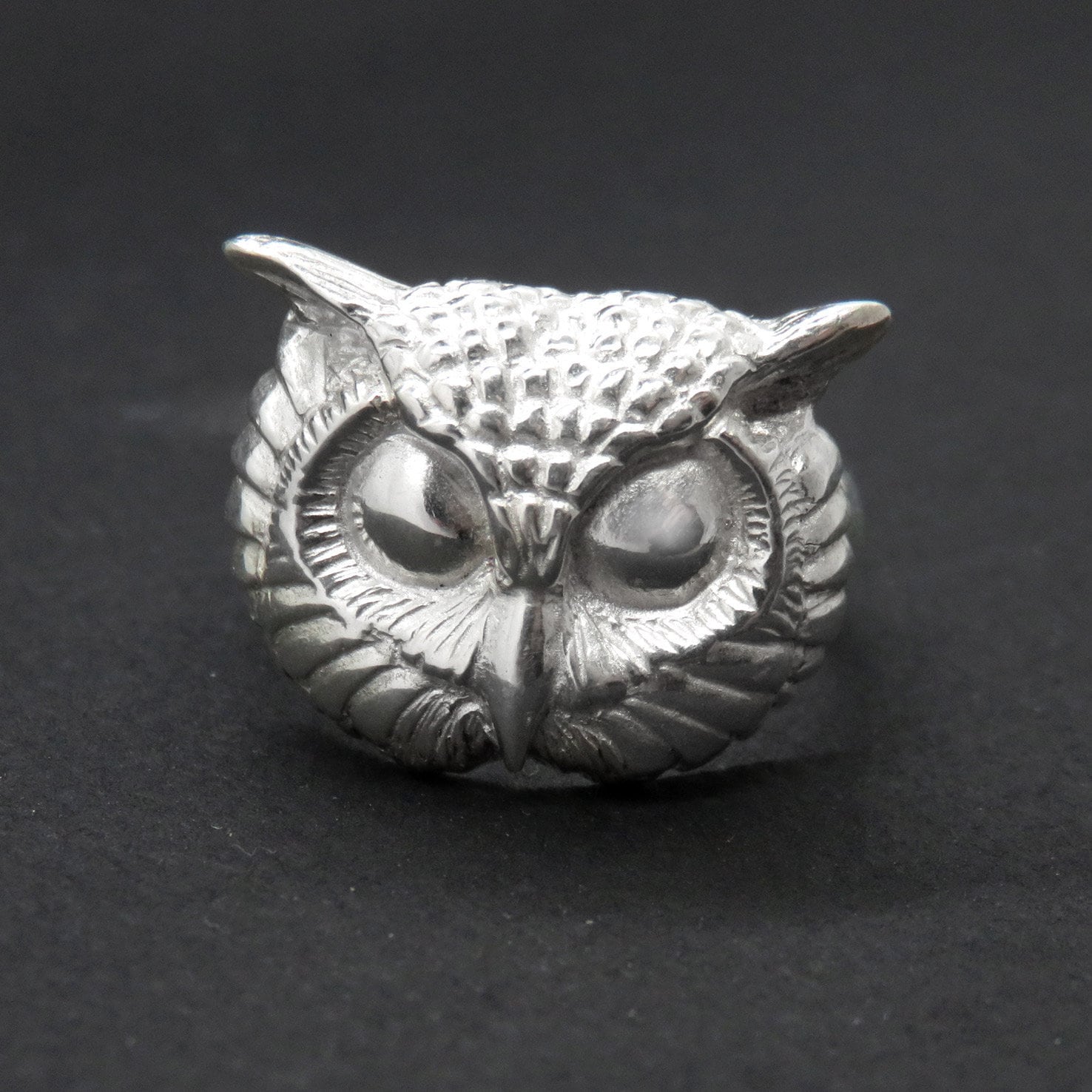 White Owl Ring - Witch  Ring - Totem Ring - Pagan Ring - Bird Ring - Animal Ring - Wizard Ring - Ste