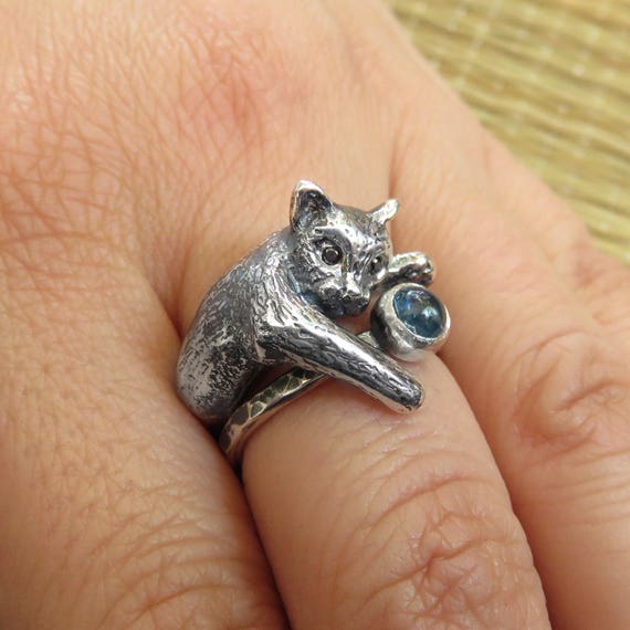 Cat ring etsy online