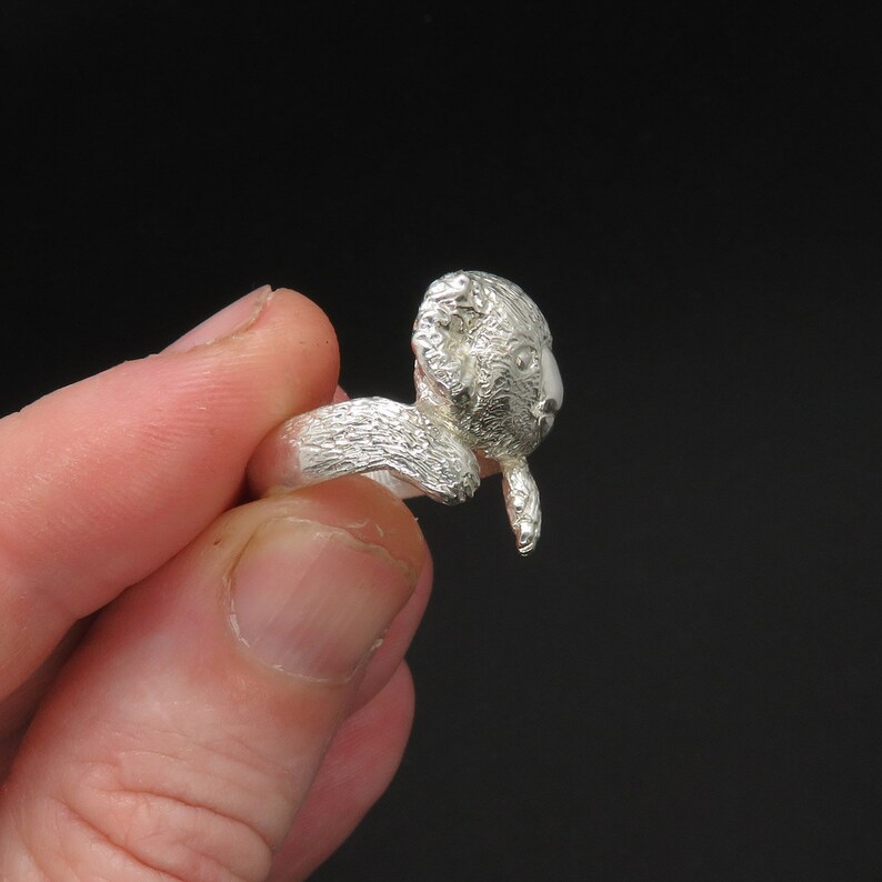 Cute Koala Bear Animal Jewelry Silver Animal Ring Koala - Etsy