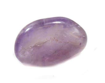 Genuine Amethyst Tumblestone, Pisces Birthstone, Brazilian, 1 Piece, Mini polished crystal, light amethyst, Pocket Stone, Calming, Addiction