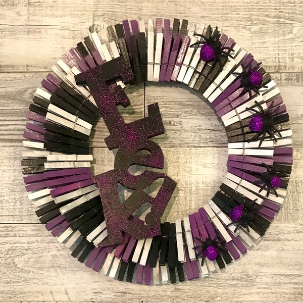 Clothespin Wreath Etsy