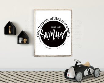 Samuel Name Art Etsy