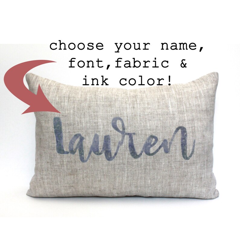 Name pillow personalized pillow baby gift baby pillow baby Etsy