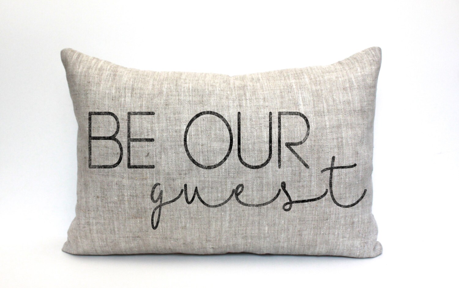 Be our guest pillow throw pillow word pillow phrase pillow Etsy