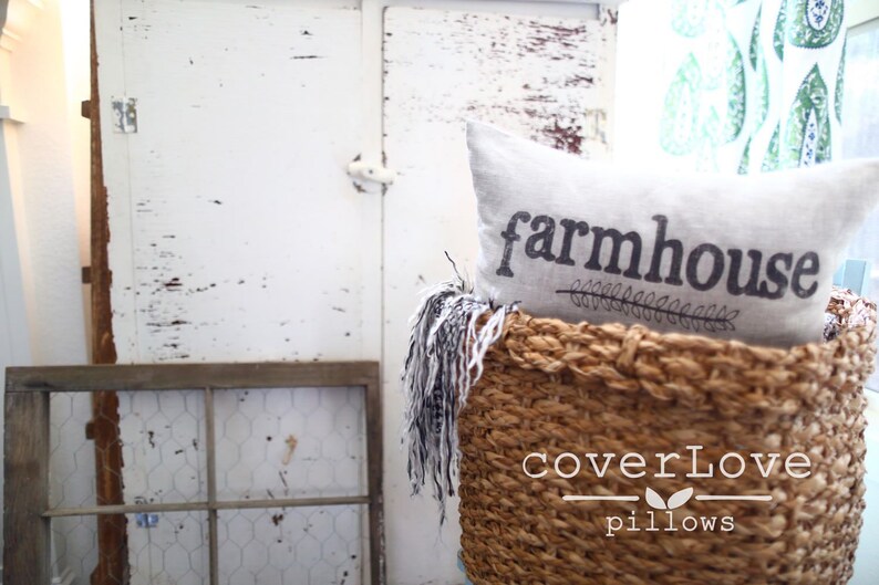 Farmhouse Pillow Housewarming Gift Wedding Gift Farm Etsy