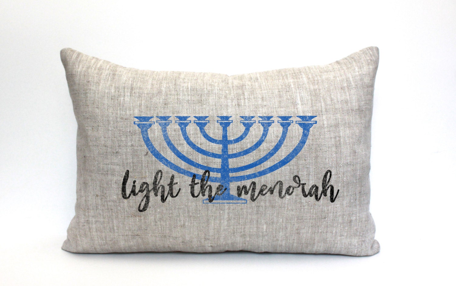 Menorah pillow hanukkah decor chanukah decor light the Etsy