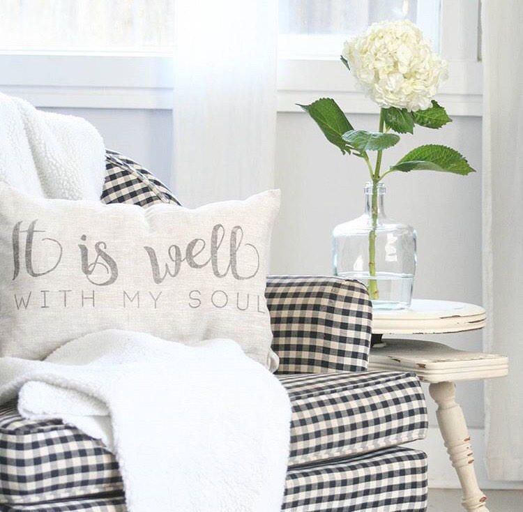 It is well with my soul pillow throw pillow word pillow Etsy