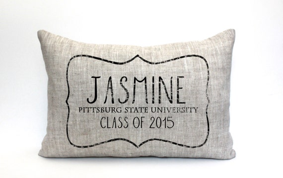 personalized graduation pillow
