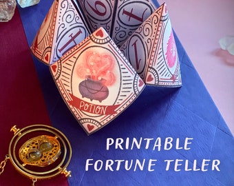 Wizard Valentine Fortune Teller Printable