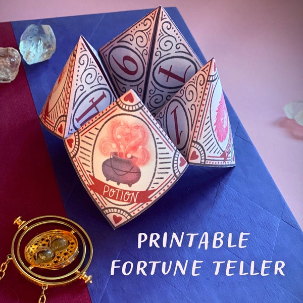 Wizard Valentine Fortune Teller Printable
